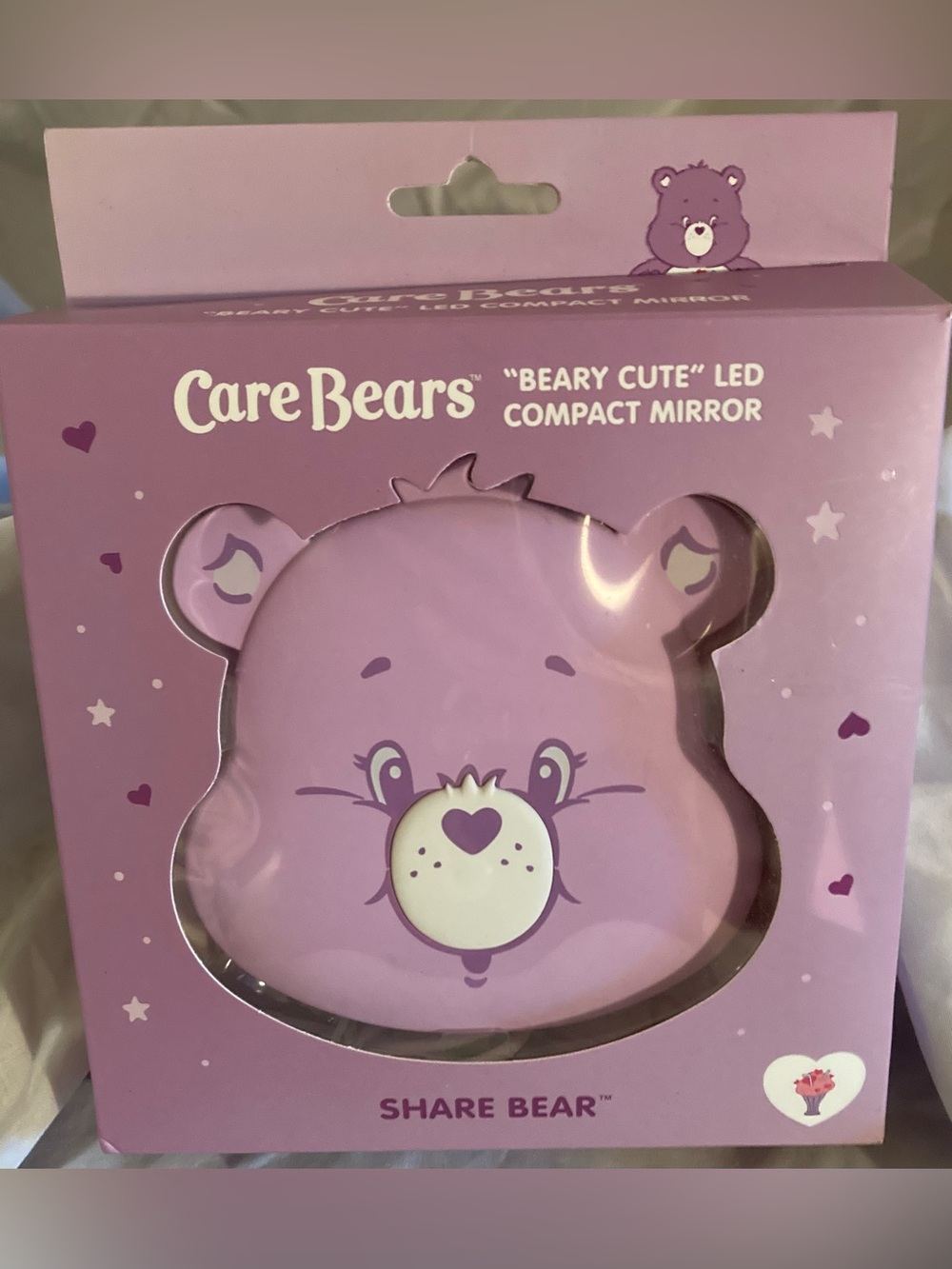 Care Bears Share Bear LED Compact Mirror - Lavender Purple